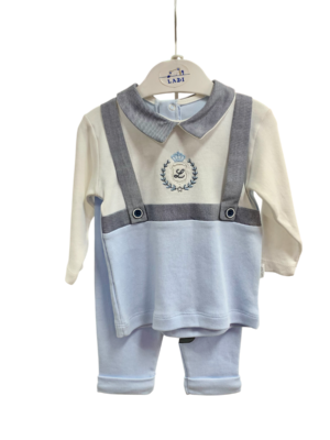 WAXOX ENSEMBLE bébé : bleu ciel & blanc, référence : 1711221249