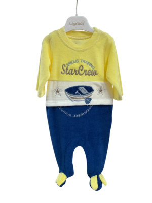 WAXOX: jaune, blanc & bleu marine, référence : 0911221257