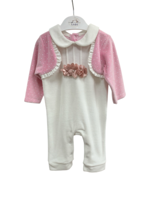 WAXOX bébé : rose foncé fleurs roses foncé, référence: 0811221321