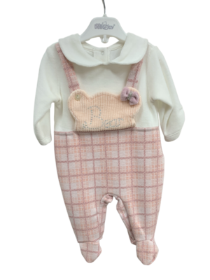 WAXOX bébé : rose & blanc (gros carreaux), référence: 0911221332