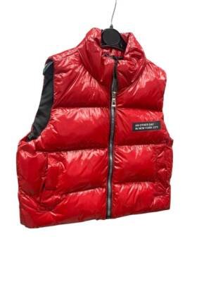 Waxox Gilet doudoune rouge vernis stylé Référence : 1911221205