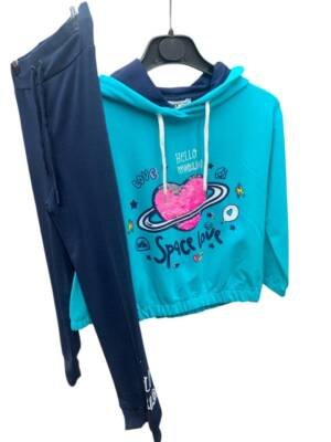 WAXOX Ensemble bleu sweat + legging  référence : 2711221647