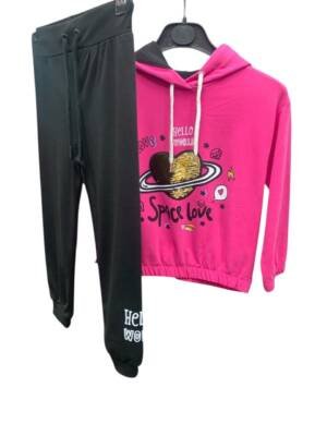 WAXOX Ensemble rose sweat + legging référence : 2711221647