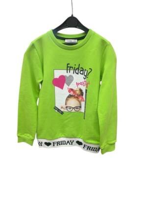WAXOX Pull Friday Party vert fluo Référence : 2311221722
