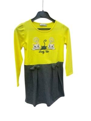 WAXOX Robe chats cute couleur jaune Référence : 0703231300