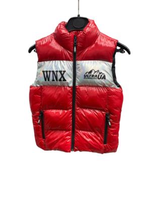 WAXOX Gilet enfant : rouge vernis & argenté, référence: 1511221312