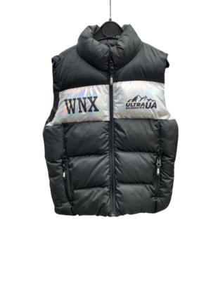 WAXOX Gilet enfant: Noir mat & argenté, référence: 1511221312