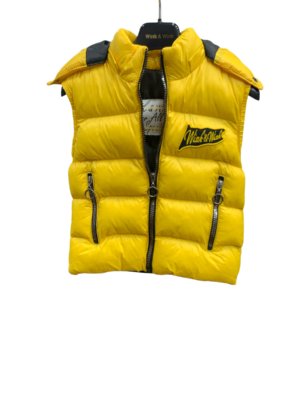 WAXOX Gilet enfant Wink & Wink : jaune & marron, référence: 090224174