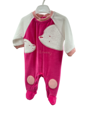 WAXOX ENSEMBLE bébé : rose fuchsia avec blanc, référence: 0911221225