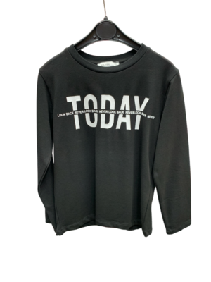 Sweat enfant WAXOX Today : noir & blanc, référence : 0703231839