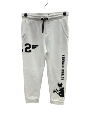 Pantalon enfant WAXOX : blanc & noir, référence : 2711221928